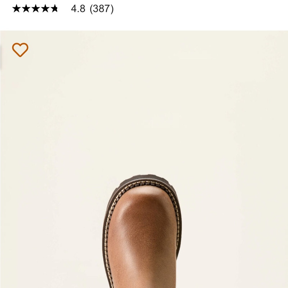 Ariat Brown Leather Chelsea Boots - Picture 8 of 9